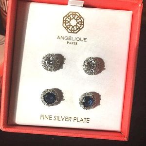 Angelique Paris fine silver plated earrings